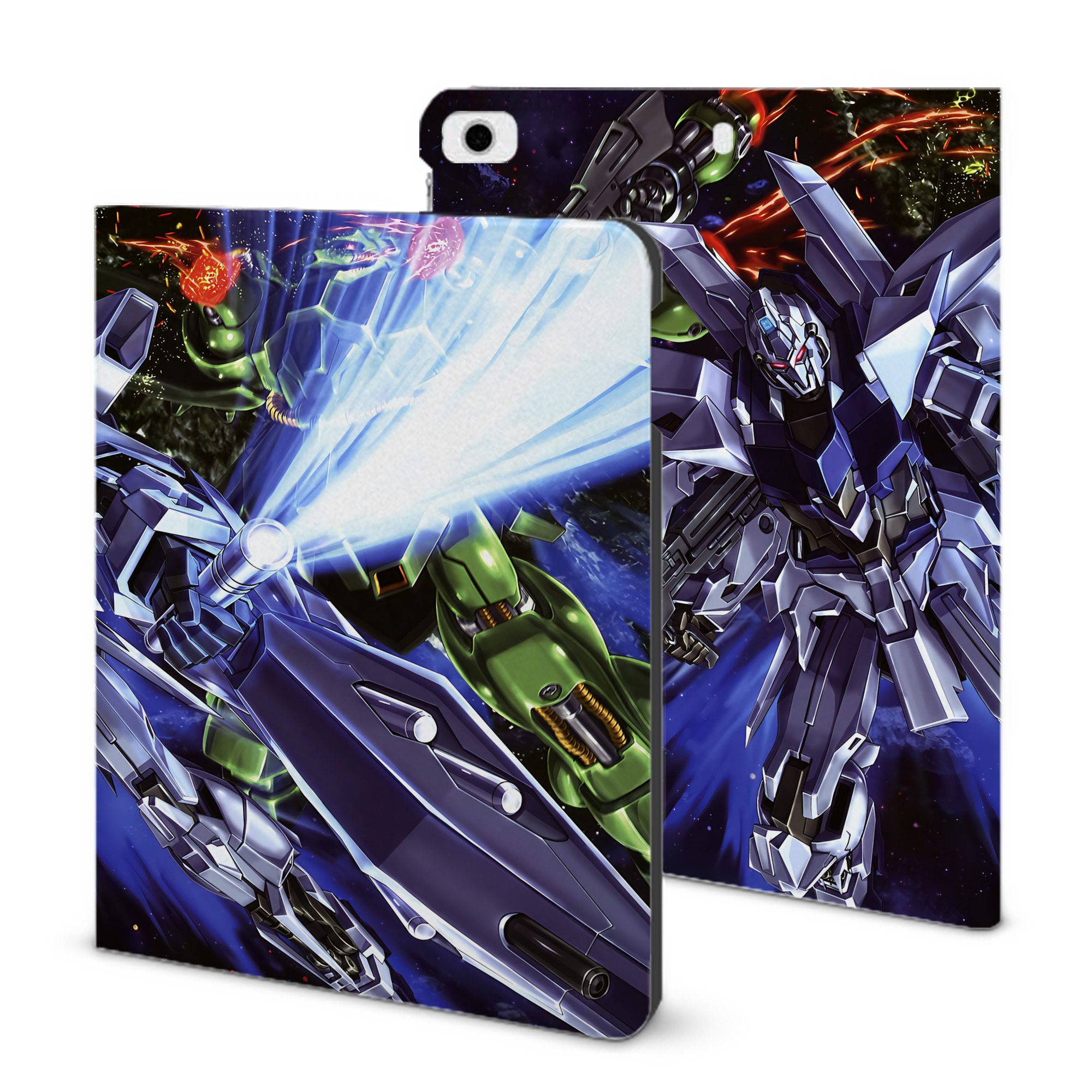 （画像用） 機動戦士ガンダム Mobile Suit Gundam IPad ケース ブック型 PUレザー TPU 耐衝撃 軽量 薄型 ペン収納なし 全面保護 IPad 各モデル対応